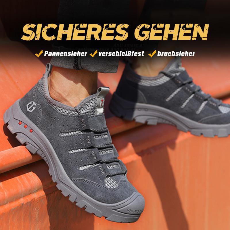 Herren Anti-Smashing Anti-Piercing Big Toe Cap Sicherheitsschuhe Freizeitschutzschuhe EB