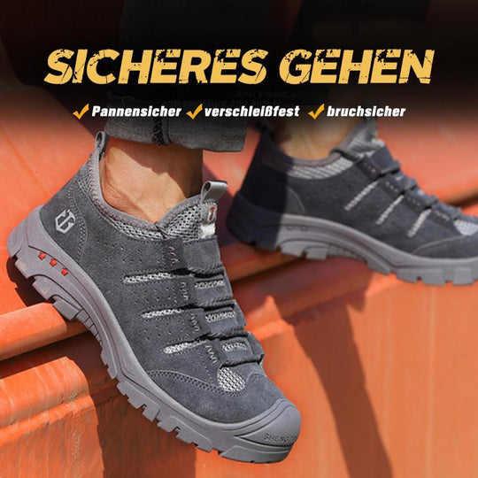 Herren Anti-Smashing Anti-Piercing Big Toe Cap Sicherheitsschuhe Freizeitschutzschuhe EB