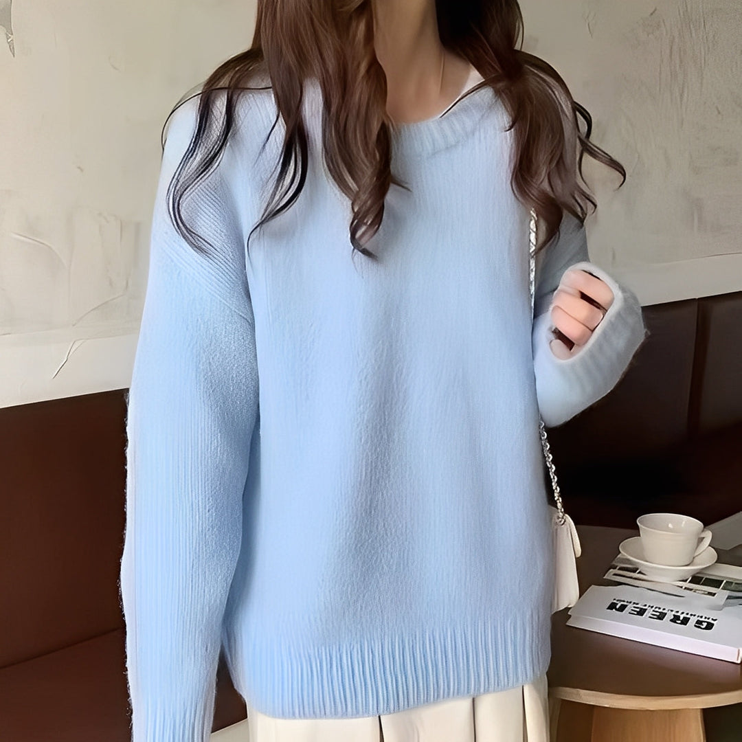 EB | Damen Oversize-Pullover mit Schlichtem Look