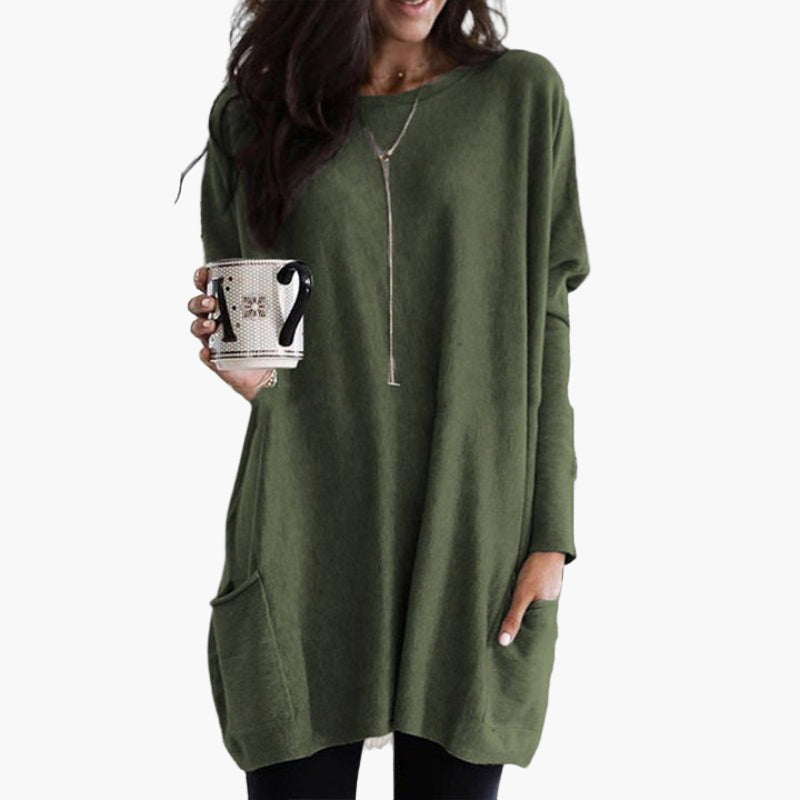 EB | Langpullover Im Oversize-Stil - Bequemer Casual-Look für Herbst und Winter