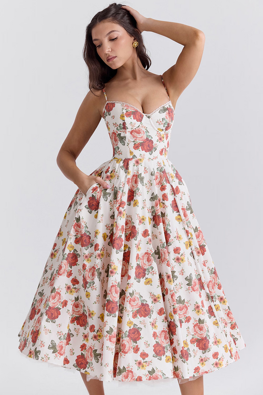 EB | Elegantes Schlankmachendes Kleid Für Damen