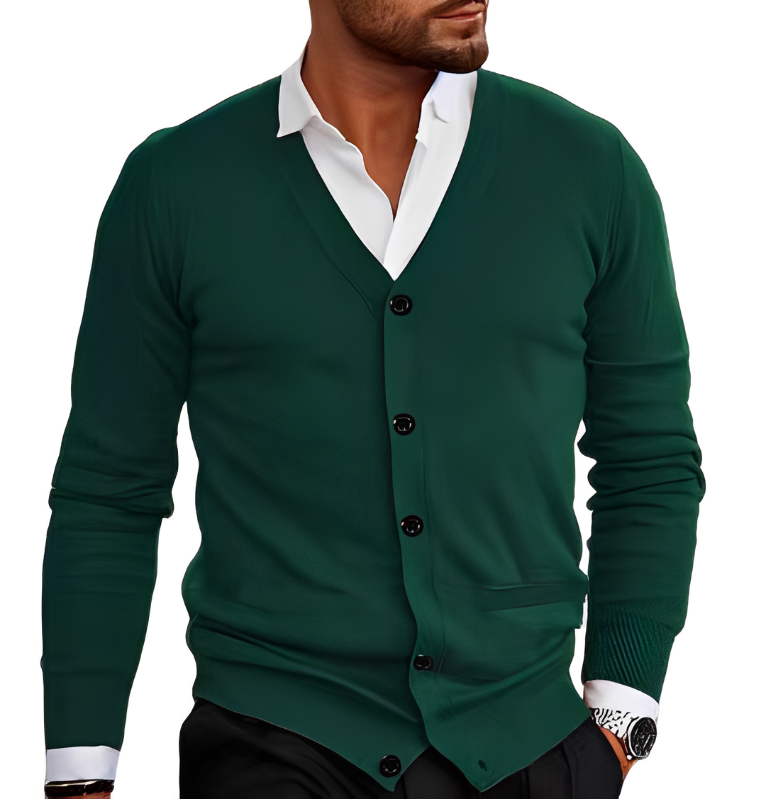 EB | Lässiger, einfacher Cardigan für Männer