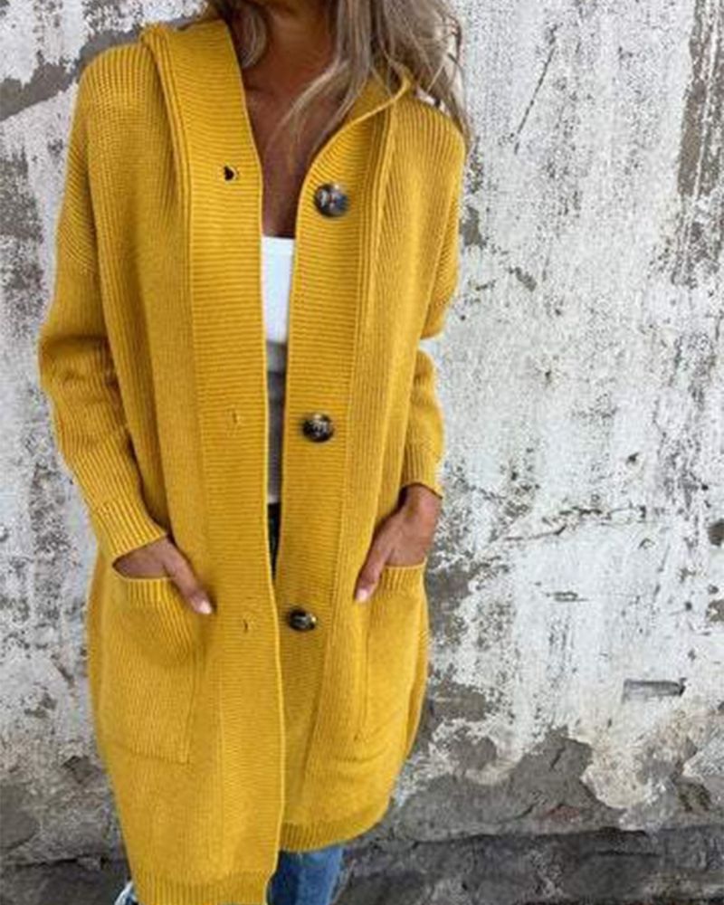 EB | Kapuzenstrickjacke mit Taschen