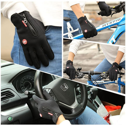 EB - Winddichte Touchscreens Thermohandschuhe, (2er-Pack)