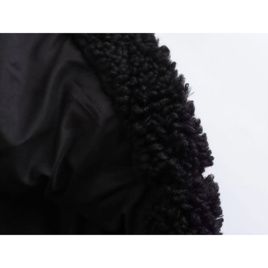 EB | Polare Oversize mit Stehkragen und Reißverschluss für Damen Ideal für kaltes Wetter