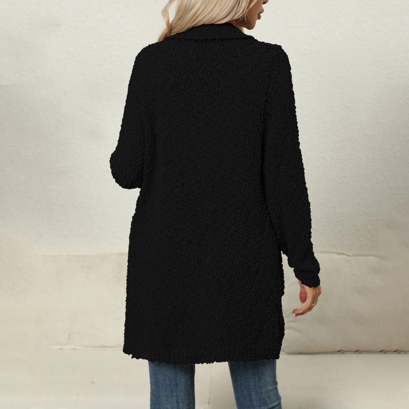 EB | Einfarbiger Strickjacke