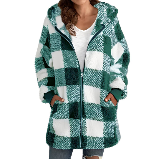 EB | Stilvoller Damen-Hoodie mit Karomuster