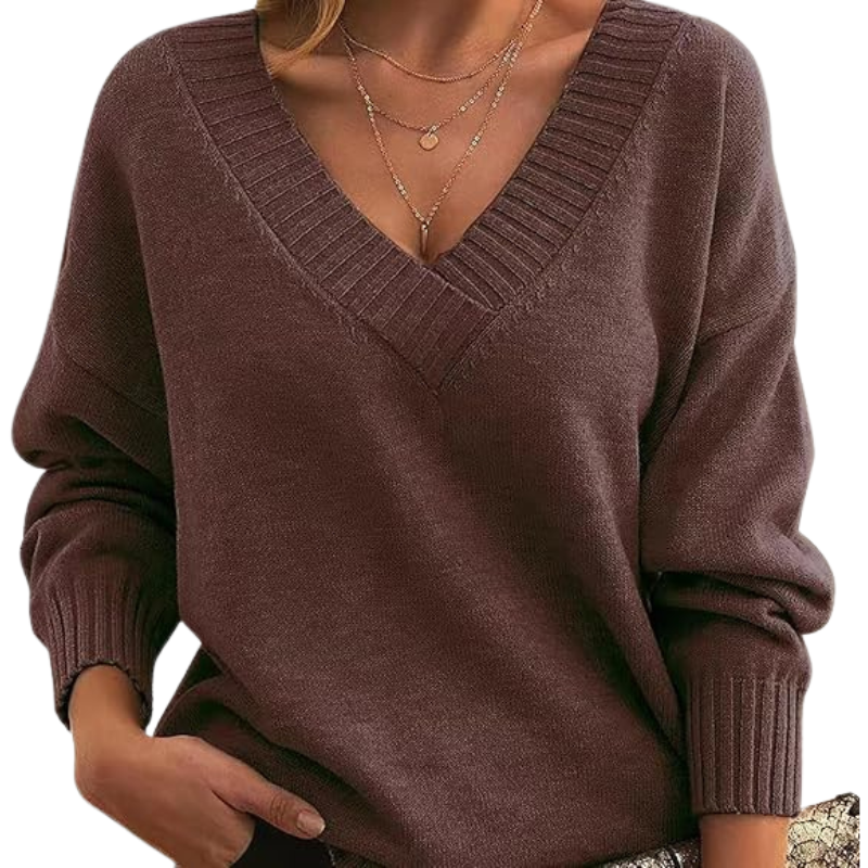 EB | Schicker V-Ausschnitt Pullover für Frauen