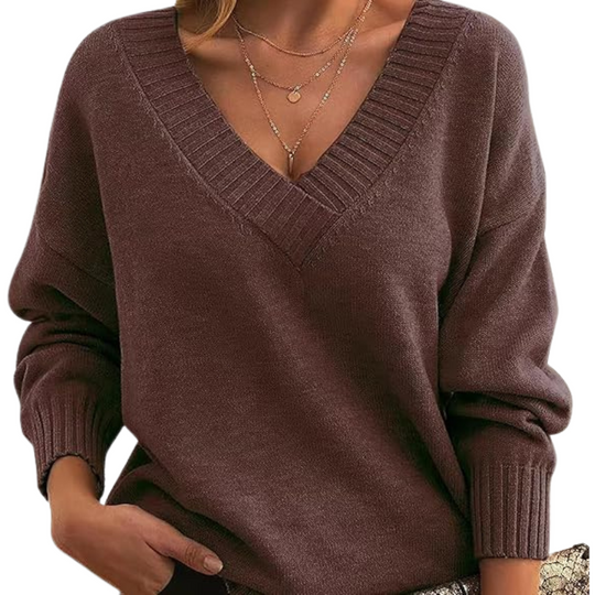 EB | Schicker V-Ausschnitt Pullover für Frauen