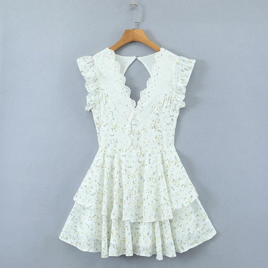 EB Verspieltes Minikleid mit Lochstickerei