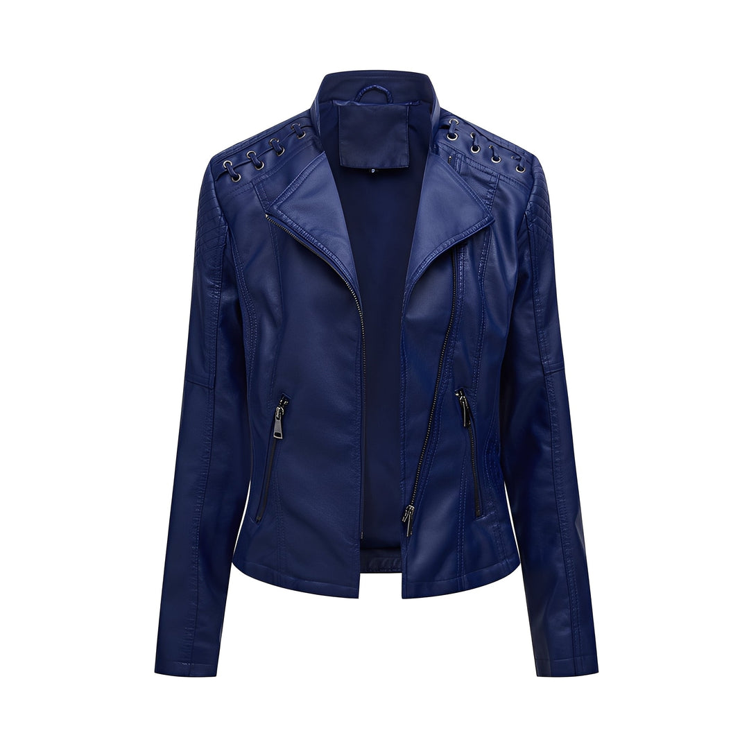 EB | Elegante, eng geschnittene kurze Damenlederjacke