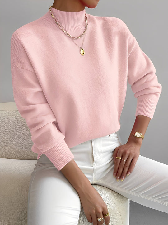 EB | Eleganter Damenpullover mit Stehkragen