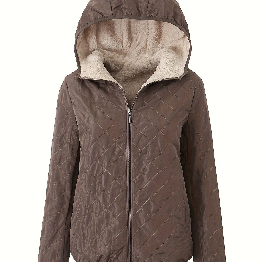 EB | Steppjacke mit Kapuze und Reißverschluss