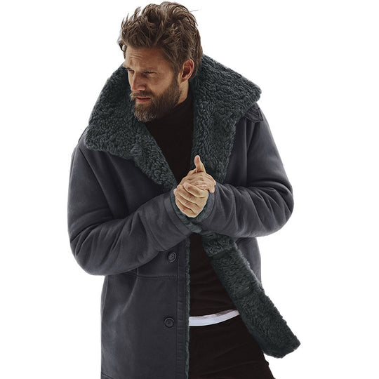 Herren kuscheliger Oversize-Mantel EB
