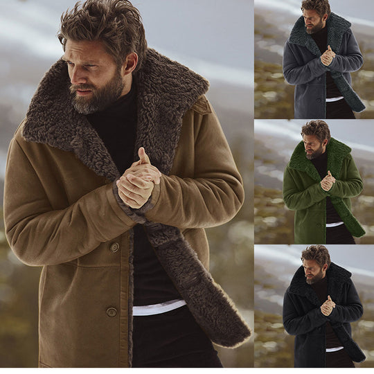 Herren kuscheliger Oversize-Mantel EB