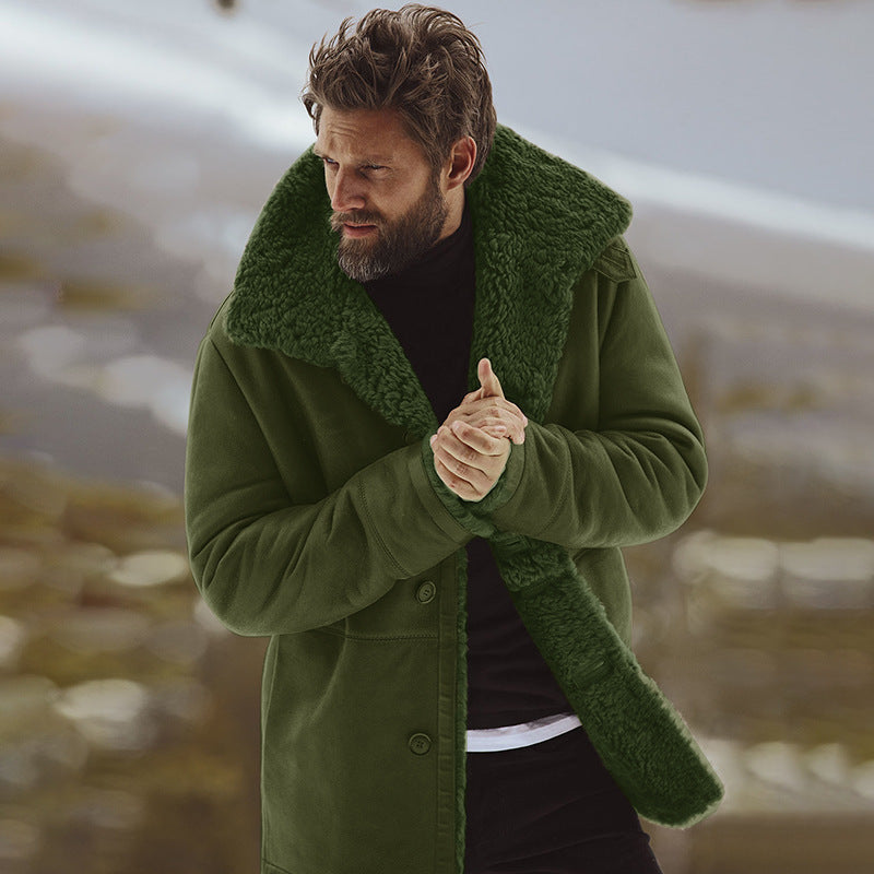 Herren kuscheliger Oversize-Mantel EB