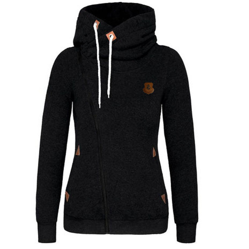 Damen gemütlicher Lagenlook Pullover mit hohem Kragen EB