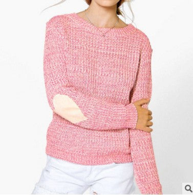 Damen Strickpullover mit Herzärmeln EB