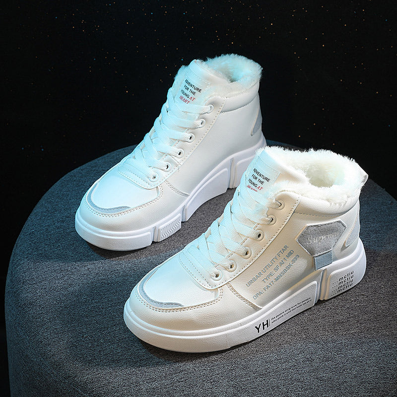 Damen Hohe Sneaker mit kuscheligem Innenfutter und trendigem Design EB