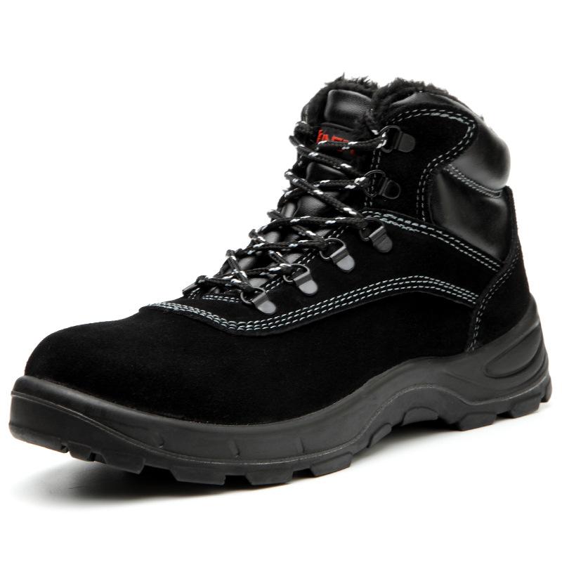 Wasserdicht Arbeitsschuhe Stahlkappe Schutzschuhe Warm Gefüttert Sicherheitsstiefel EB