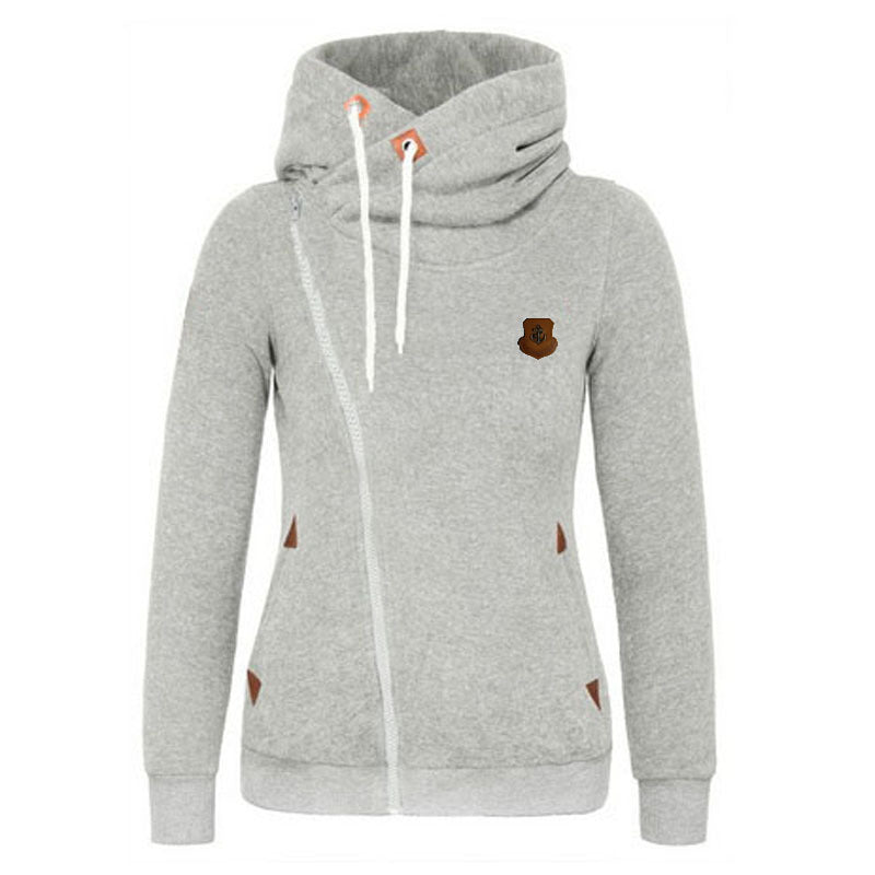 Damen gemütlicher Lagenlook Pullover mit hohem Kragen EB