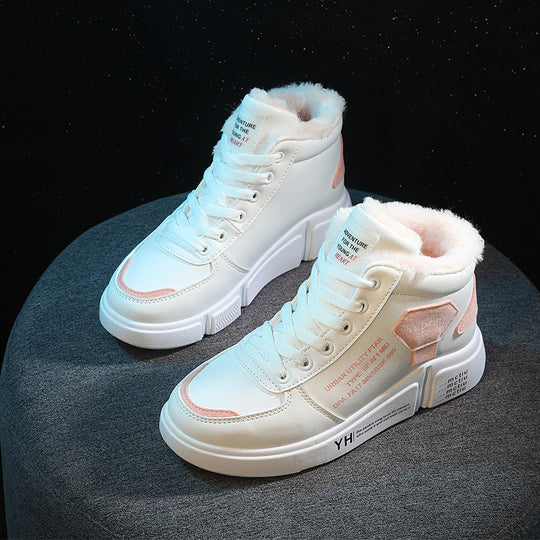 Damen Hohe Sneaker mit kuscheligem Innenfutter und trendigem Design EB