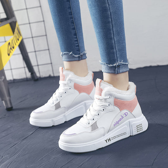 Damen hohe Sneaker mit warmem Innenfutter und rutschfester Sohle EB