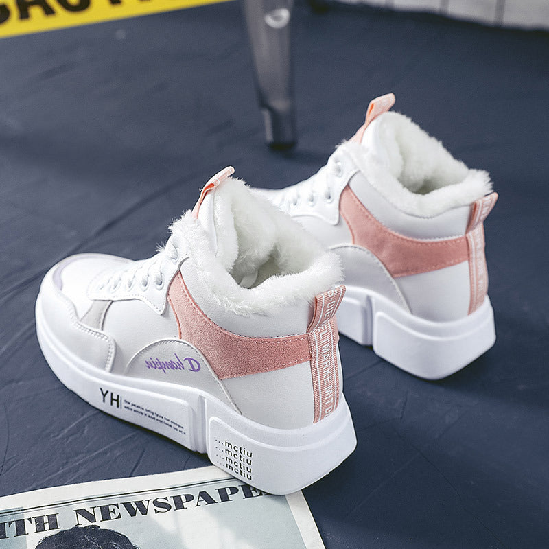 Damen hohe Sneaker mit warmem Innenfutter und rutschfester Sohle EB