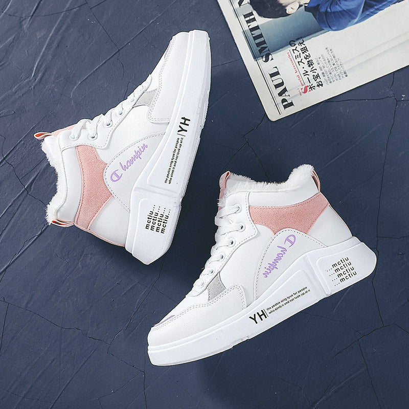 Damen hohe Sneaker mit warmem Innenfutter und rutschfester Sohle EB