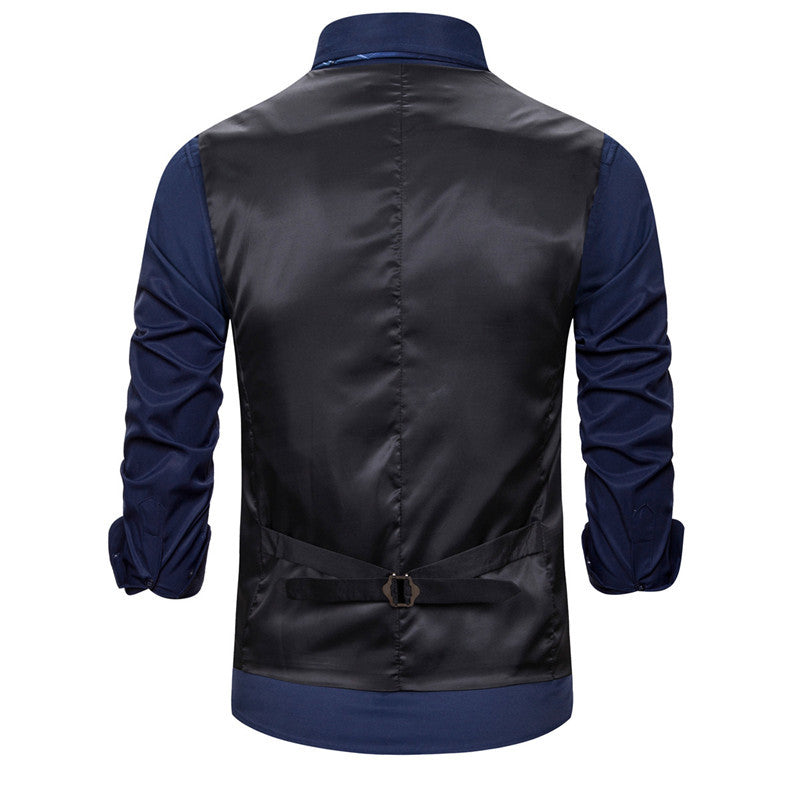 Herren elegante Brokat-Weste im luxuriösen Design EB