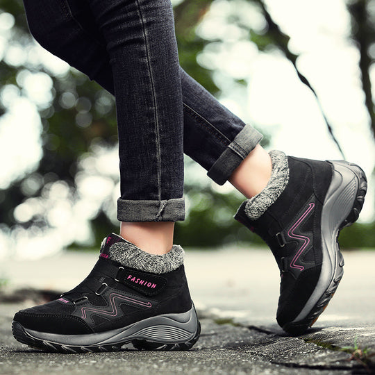 Damen Modische Winterstiefel mit komfortabler Fütterung und rutschfester Sohle EB