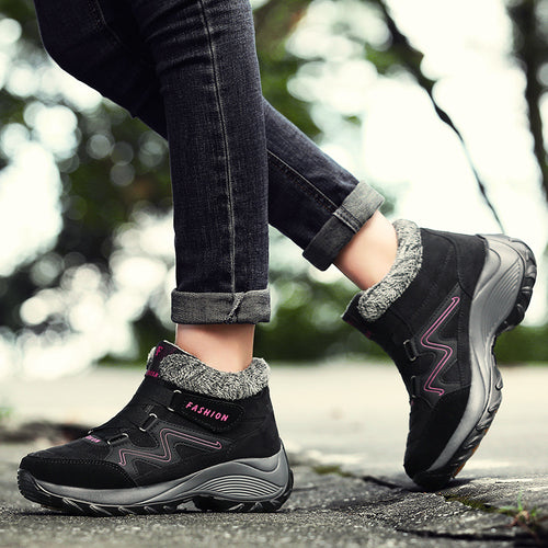 Damen Modische Winterstiefel mit komfortabler Fütterung und rutschfester Sohle EB