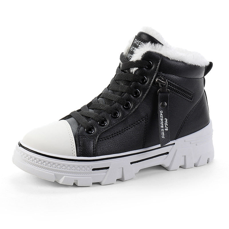 Damen hohe Sneaker mit warmem Innenfutter und rutschfester Sohle EB