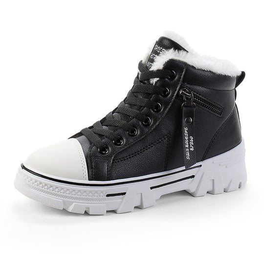 Damen hohe Sneaker mit warmem Innenfutter und rutschfester Sohle EB