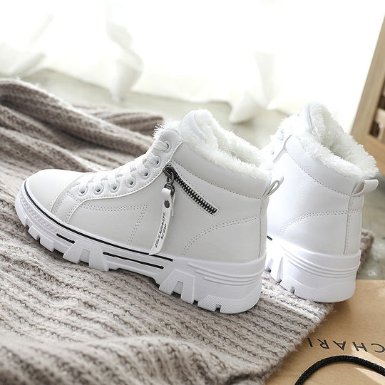 Damen hohe Sneaker mit warmem Innenfutter und rutschfester Sohle EB