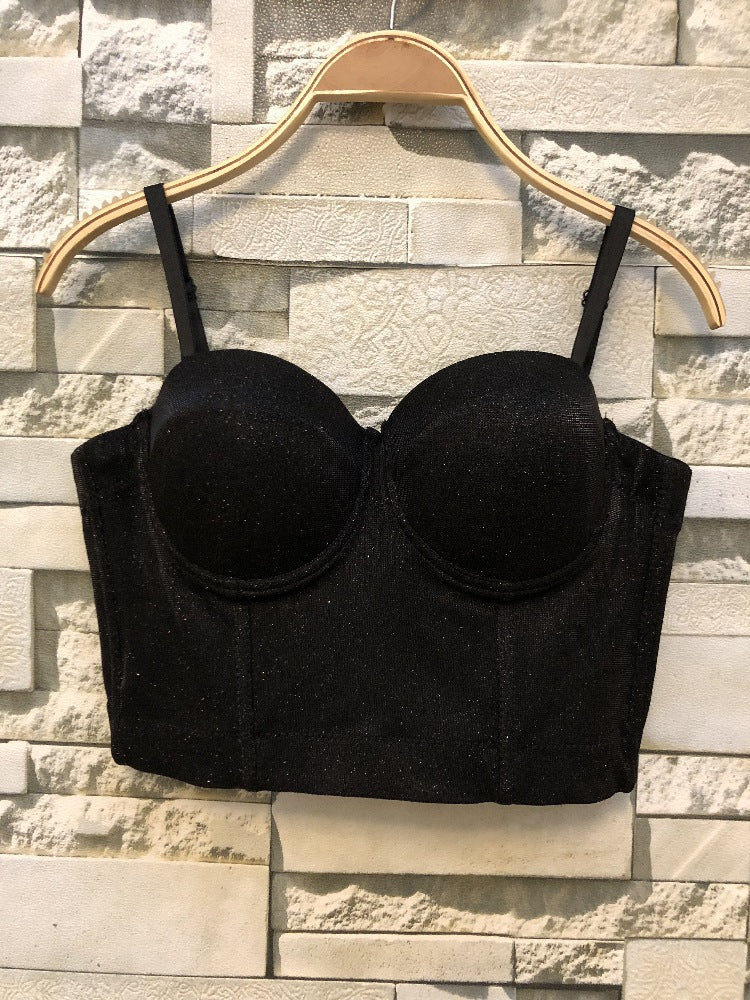Damen Bustier Oberteil mit formendem Design und verspielten Trägern EB