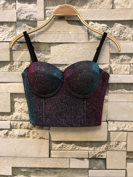 Damen Bustier Oberteil mit formendem Design und verspielten Trägern EB