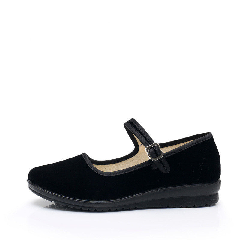 Damen Bequeme Mary Jane Schuhe mit verstellbarem Riemen EB