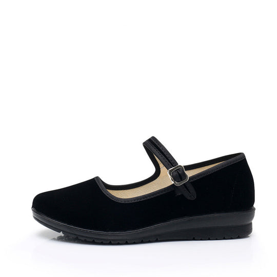 Damen Bequeme Mary Jane Schuhe mit verstellbarem Riemen EB