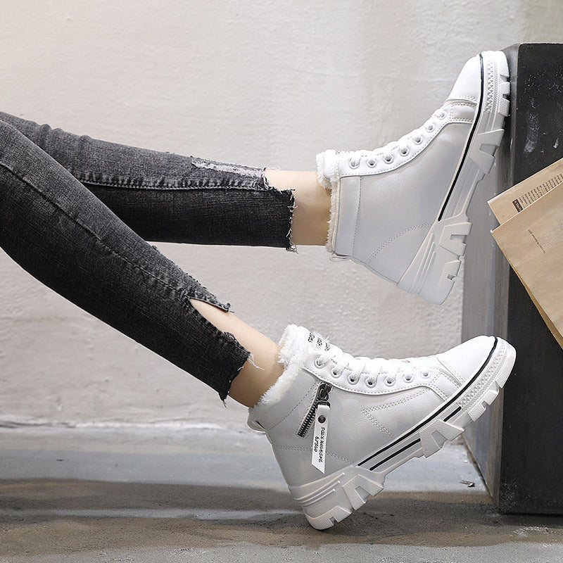 Damen hohe Sneaker mit warmem Innenfutter und rutschfester Sohle EB