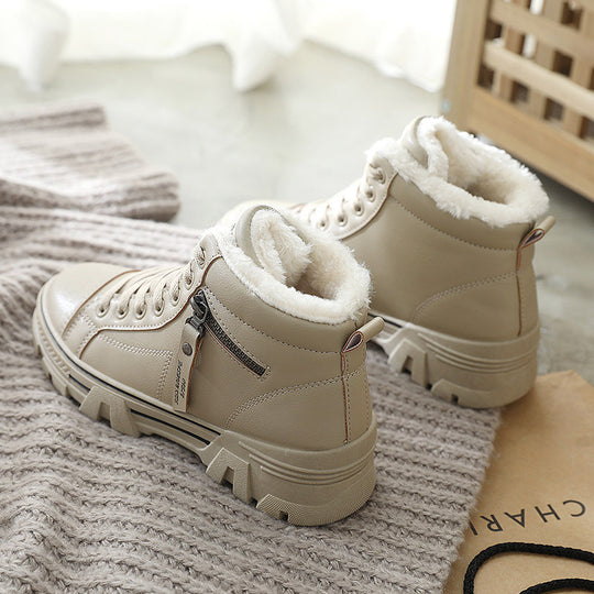 Damen hohe Sneaker mit warmem Innenfutter und rutschfester Sohle EB