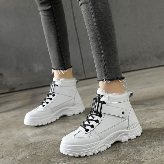Damen Winterstiefel mit robustem Profil und kuscheligem Innenfutter EB