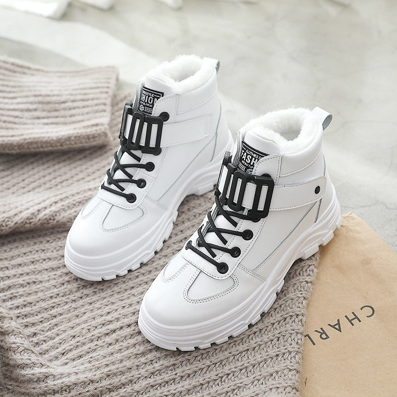 Damen Winterstiefel mit robustem Profil und kuscheligem Innenfutter EB
