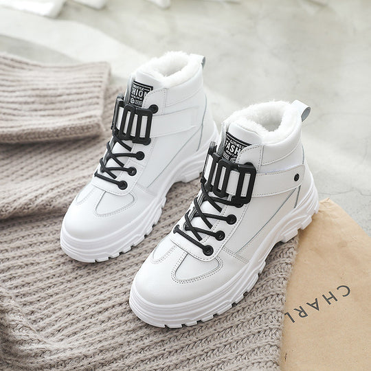 Damen Winterstiefel mit robustem Profil und kuscheligem Innenfutter EB