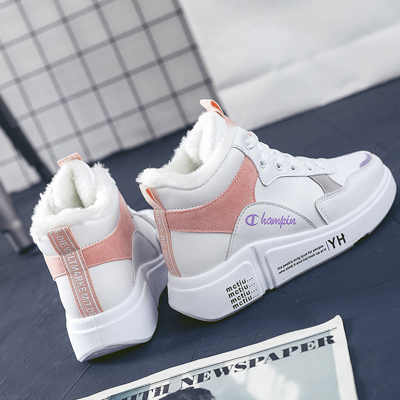 Damen hohe Sneaker mit warmem Innenfutter und rutschfester Sohle EB