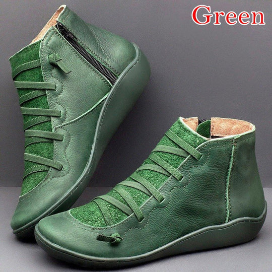 Damen modische Sneakerboots mit robustem High-Top-Design und seitlichem Reißverschluss EB