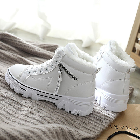 Damen hohe Sneaker mit warmem Innenfutter und rutschfester Sohle EB