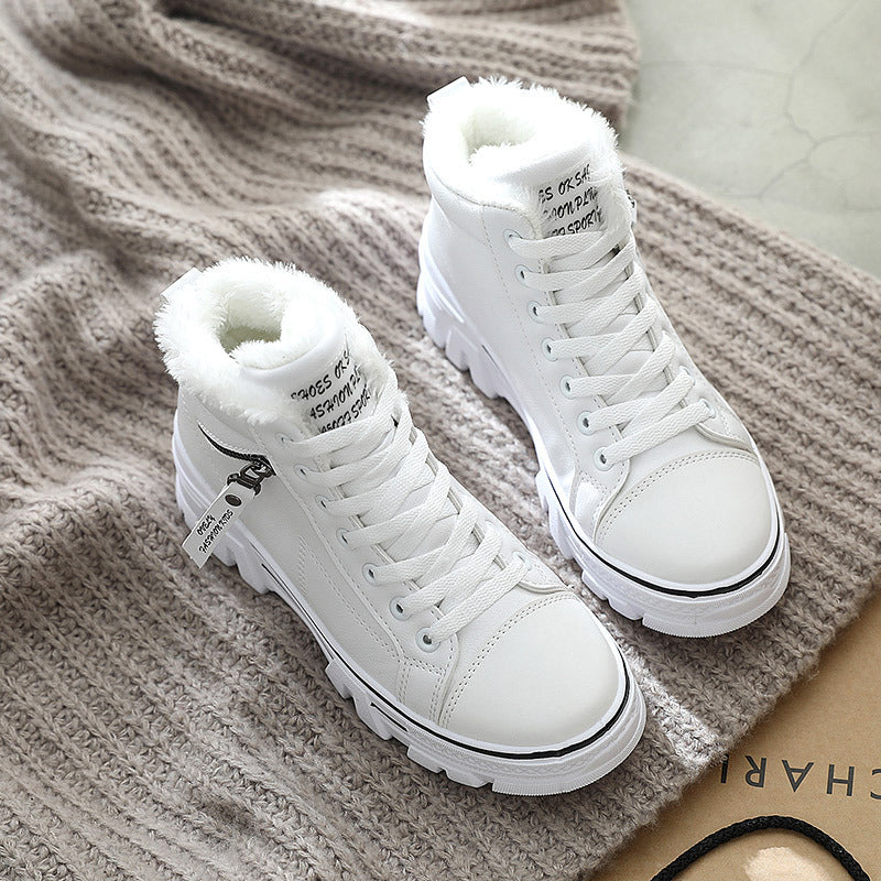Damen hohe Sneaker mit warmem Innenfutter und rutschfester Sohle EB