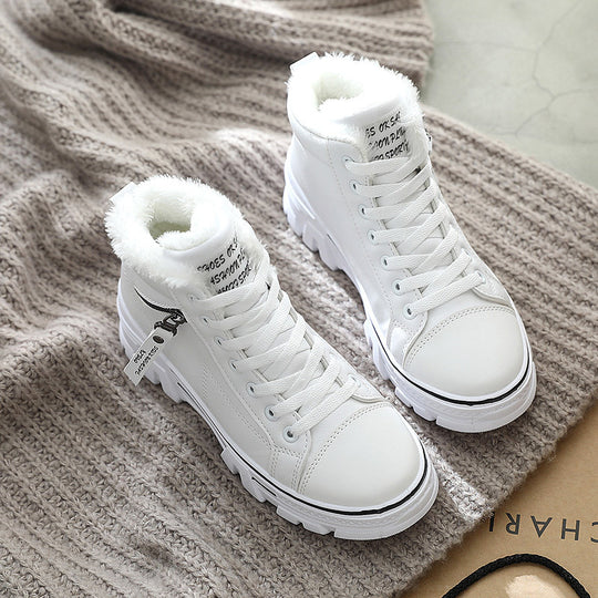 Damen hohe Sneaker mit warmem Innenfutter und rutschfester Sohle EB