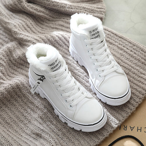 Damen hohe Sneaker mit warmem Innenfutter und rutschfester Sohle EB